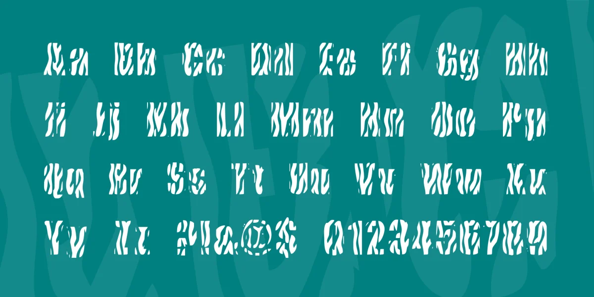 Cows In the U.S. Font preview 2