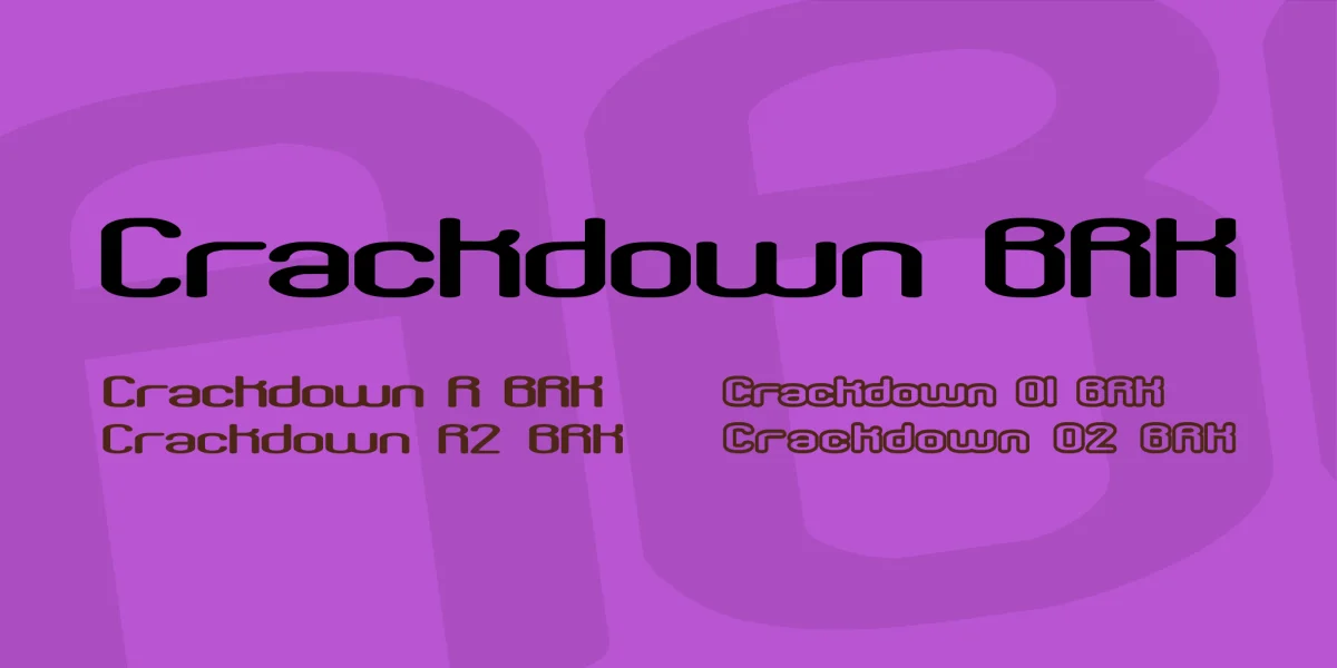 Crackdown BRK Font Family