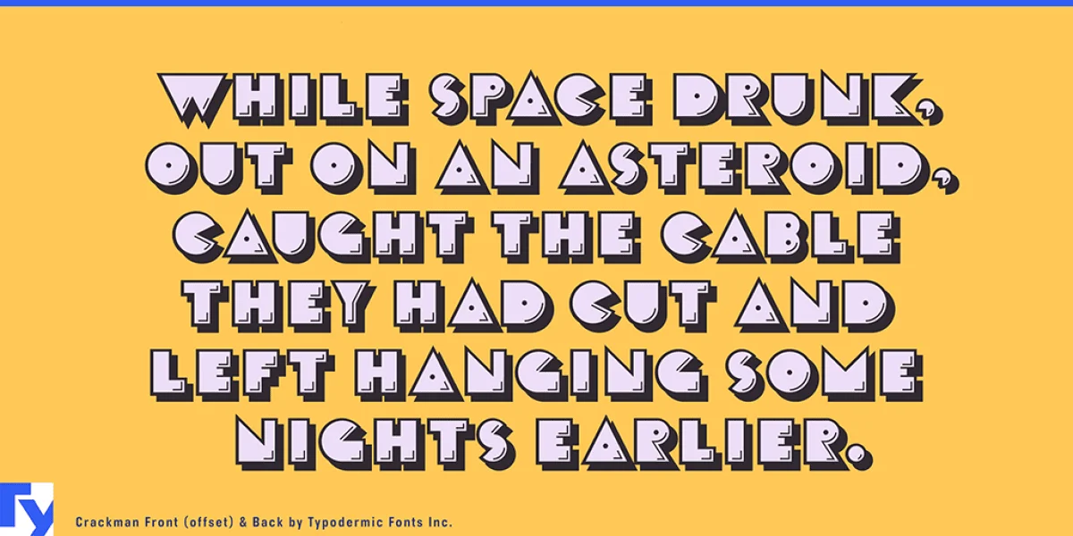 Crack Man Font Family preview 3