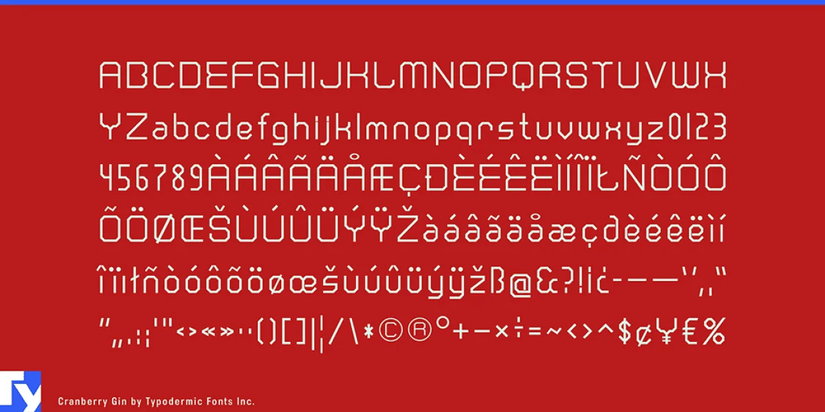 Cranberry Gin Font preview 5
