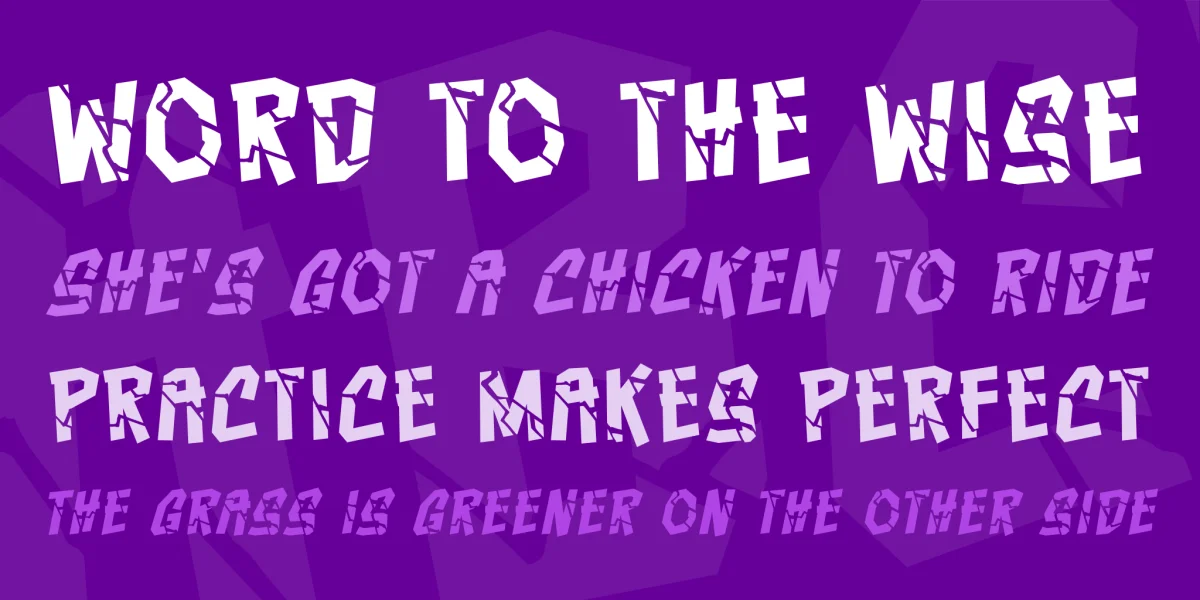 Crashcourse BB Font Family preview 2