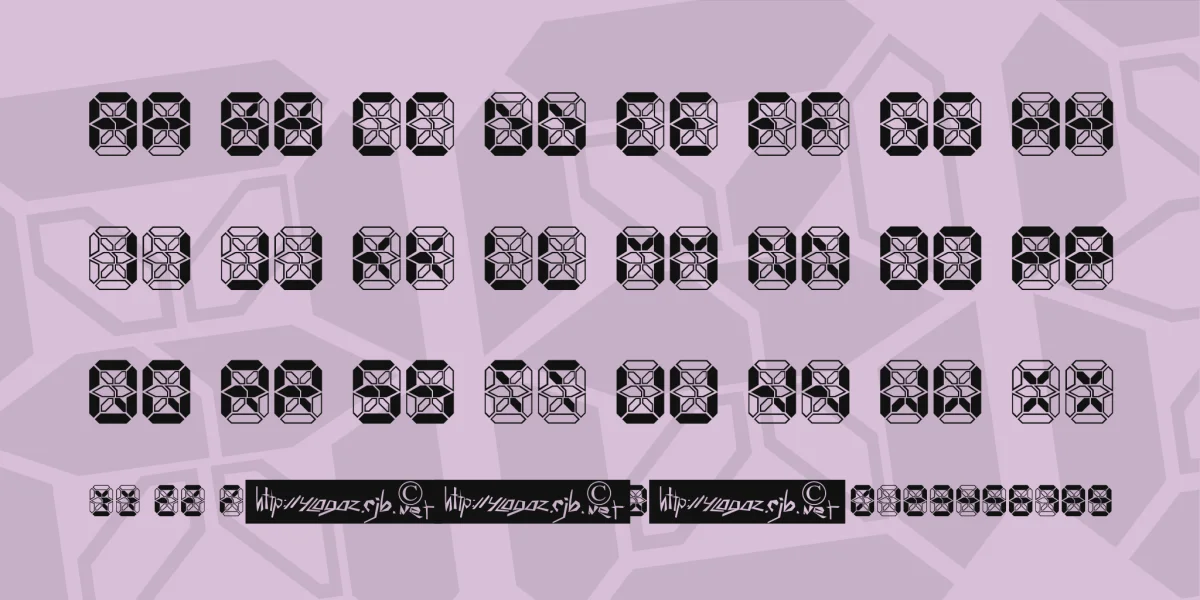 Crashed Scoreboard Font preview 2