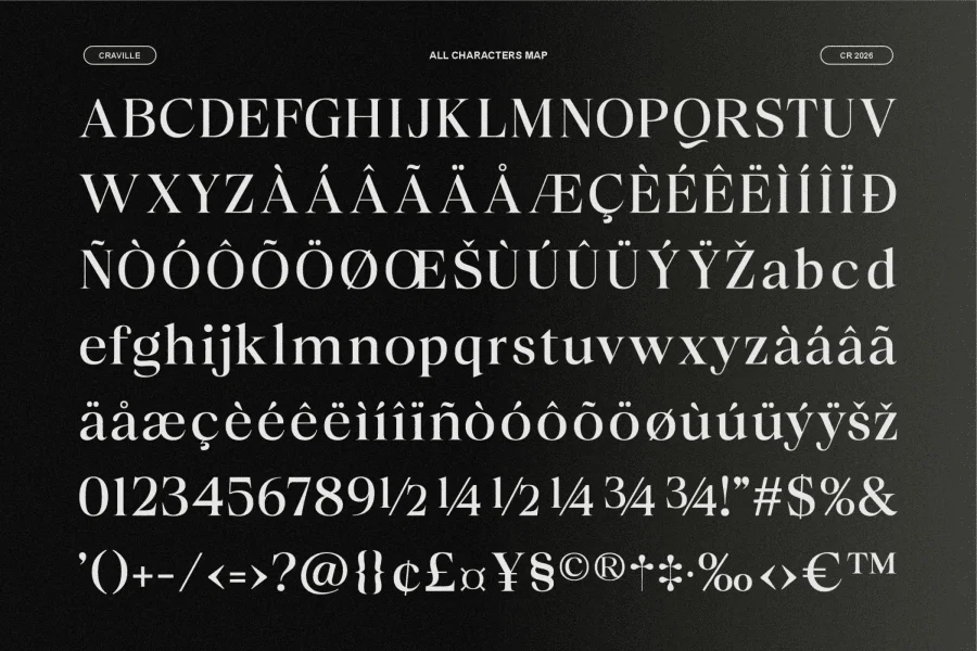 Craville Font Family preview 10