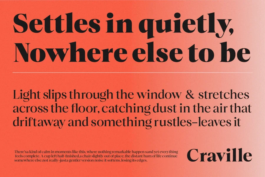 Craville Font Family preview 6
