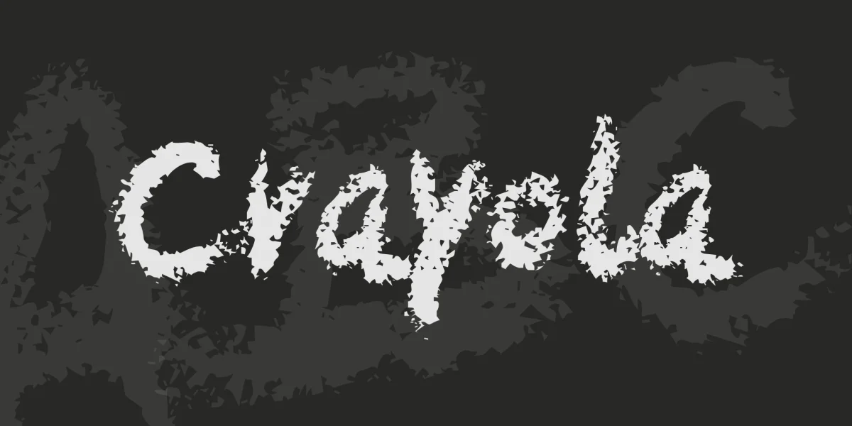 Crayola Font preview 2