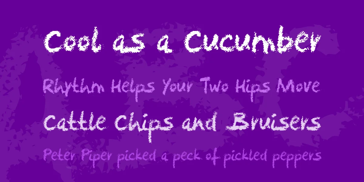 Crayola Font preview 3