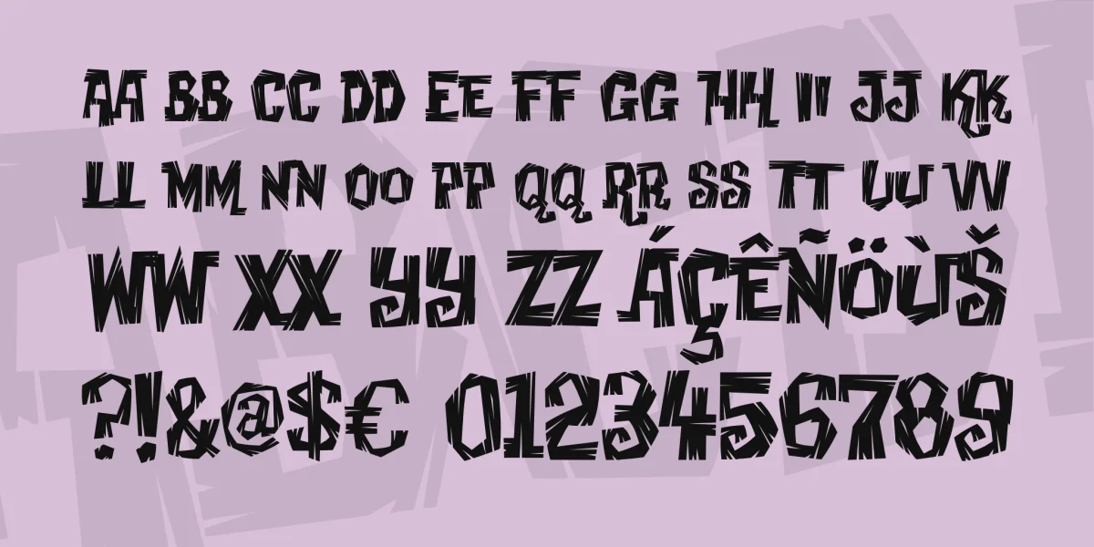 Creaky Frank Font preview 3