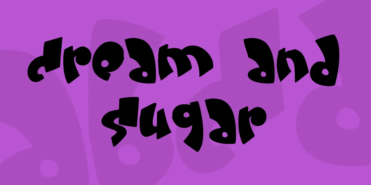 Cream and sugar Font