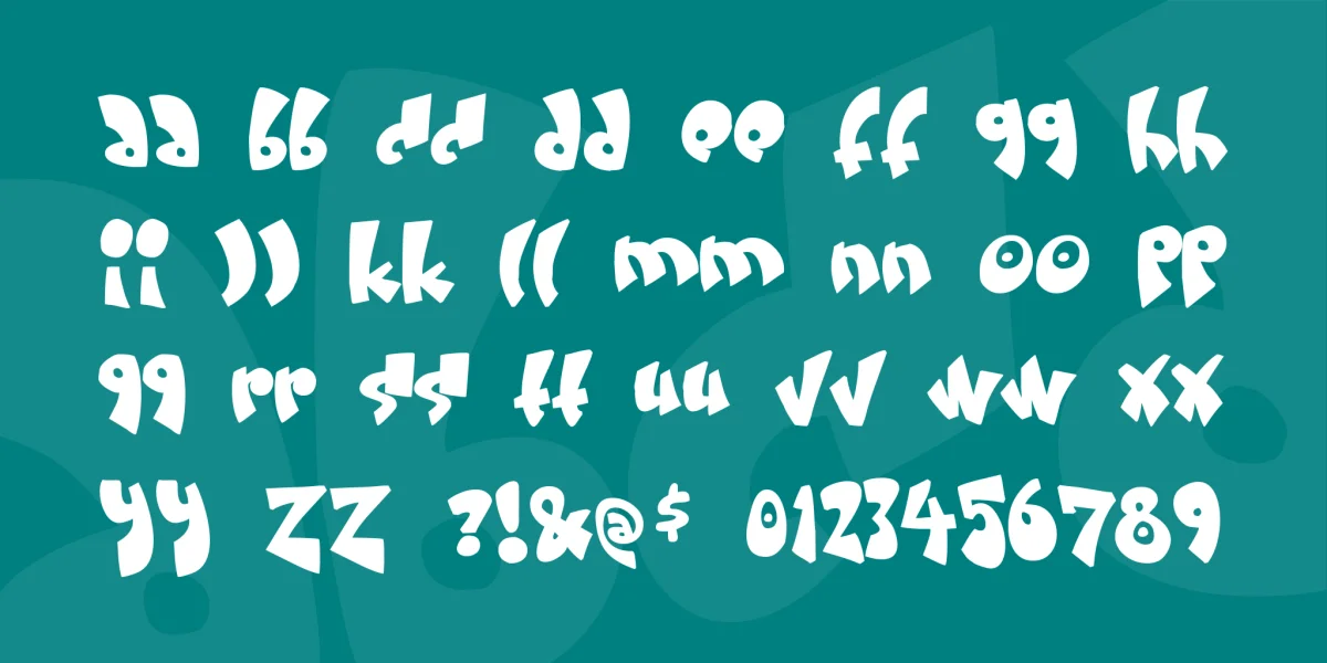 Cream and sugar Font preview 2