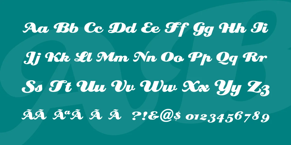 Creampuff Font preview 4
