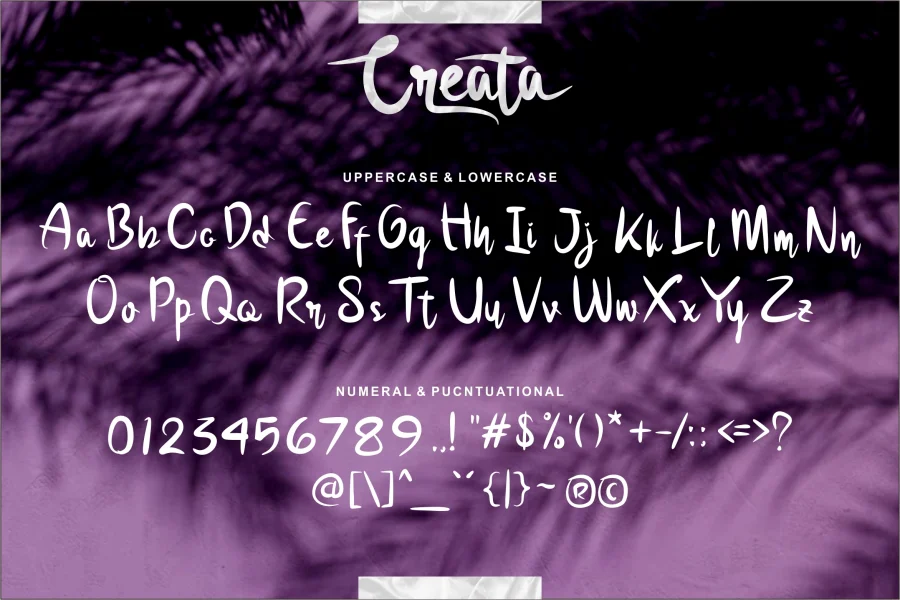 Creata Font preview 5