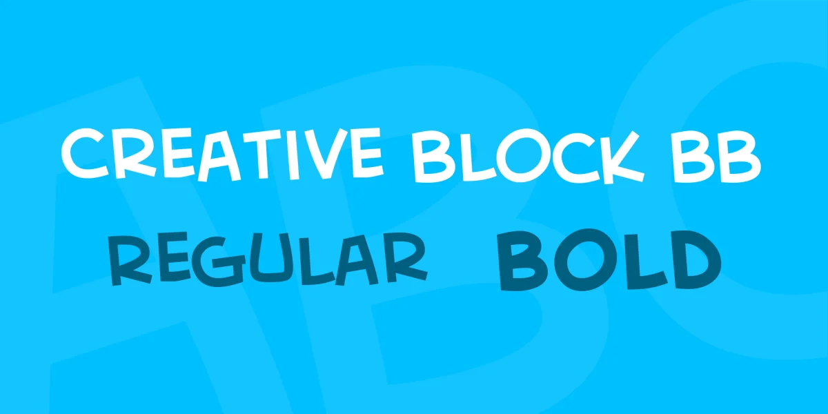 Creative Block BB Font Family