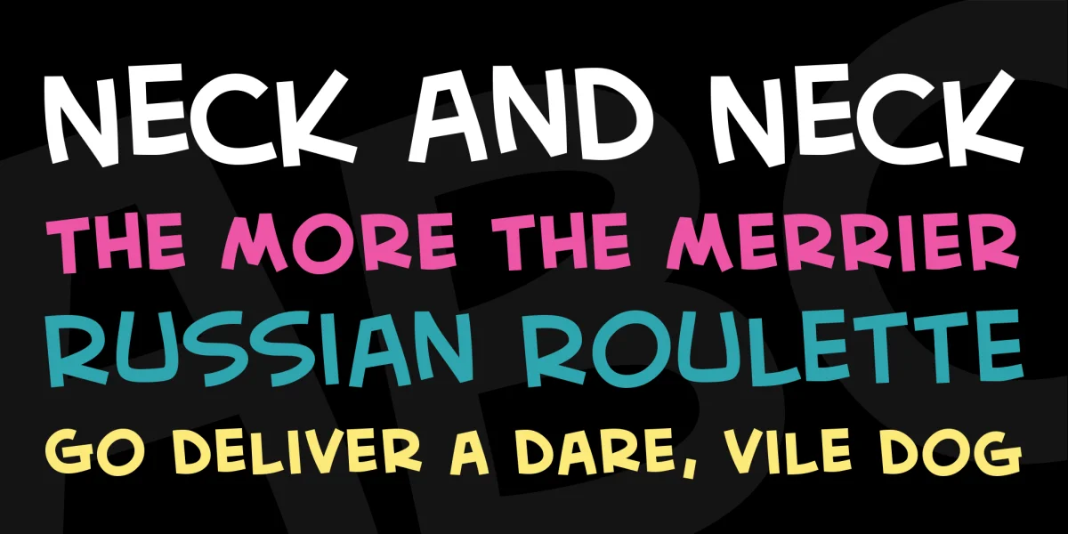 Creative Block BB Font Family preview 2