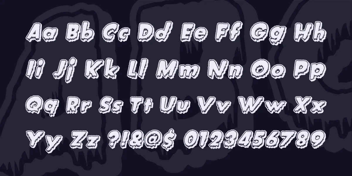 Creature Feature Font preview 3