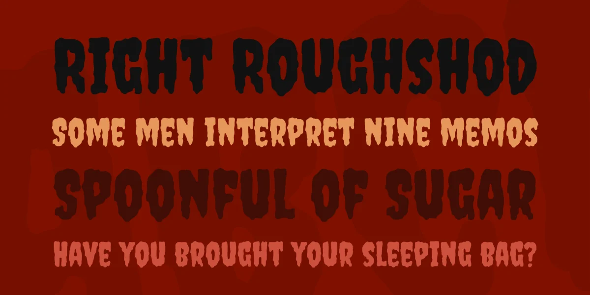Creepster Font preview 2