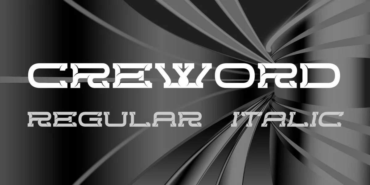 Creword Font Family preview 3