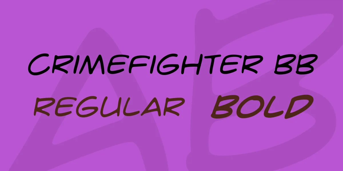 CrimeFighter BB Font Family