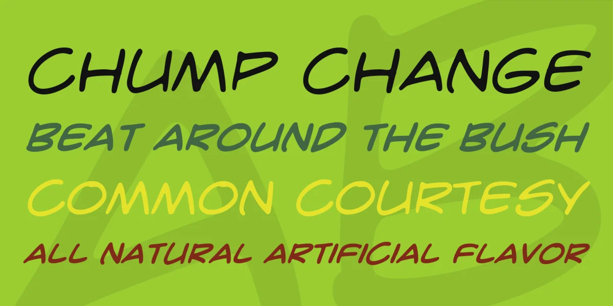CrimeFighter BB Font Family preview 2