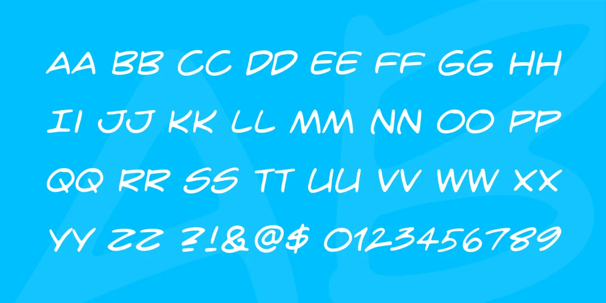 CrimeFighter BB Font Family preview 4