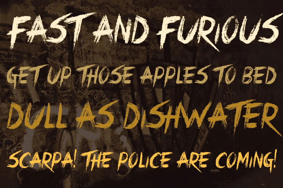 Crimes Times Six Font preview 2