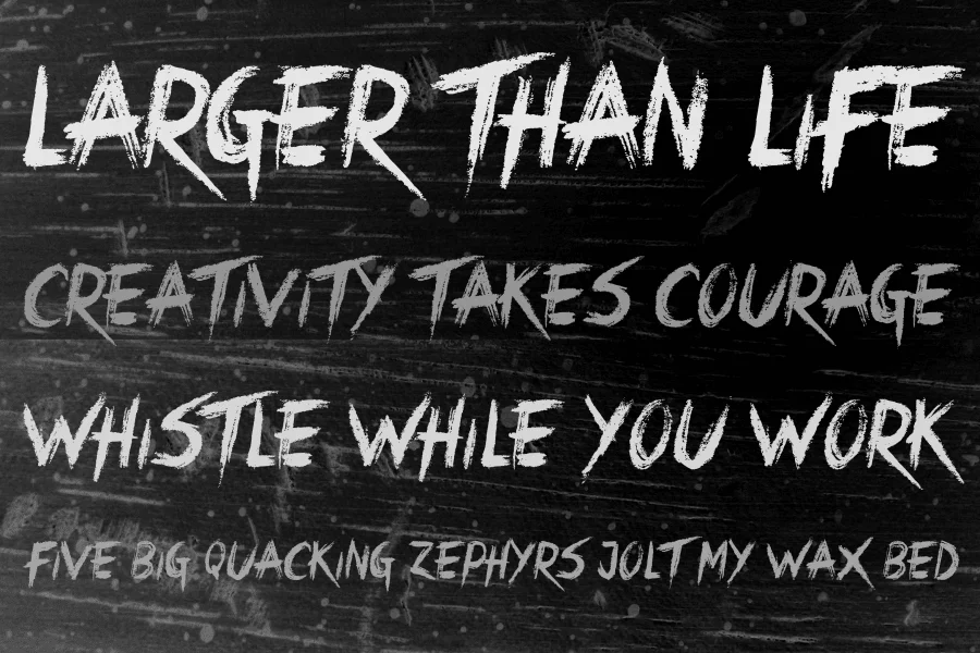 Crimes Times Six Font preview 5