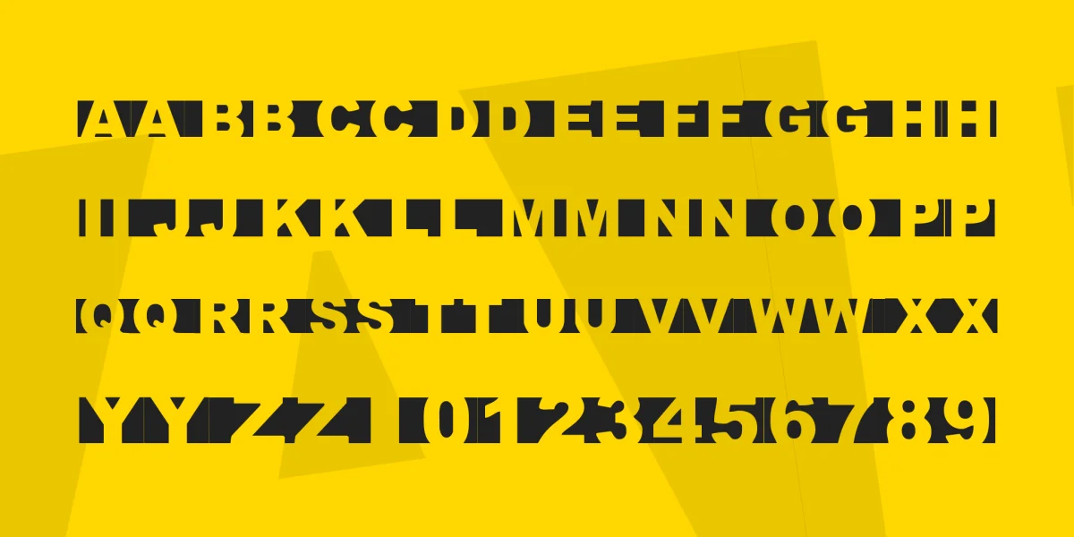 Crimescene Afterimage Font preview 2