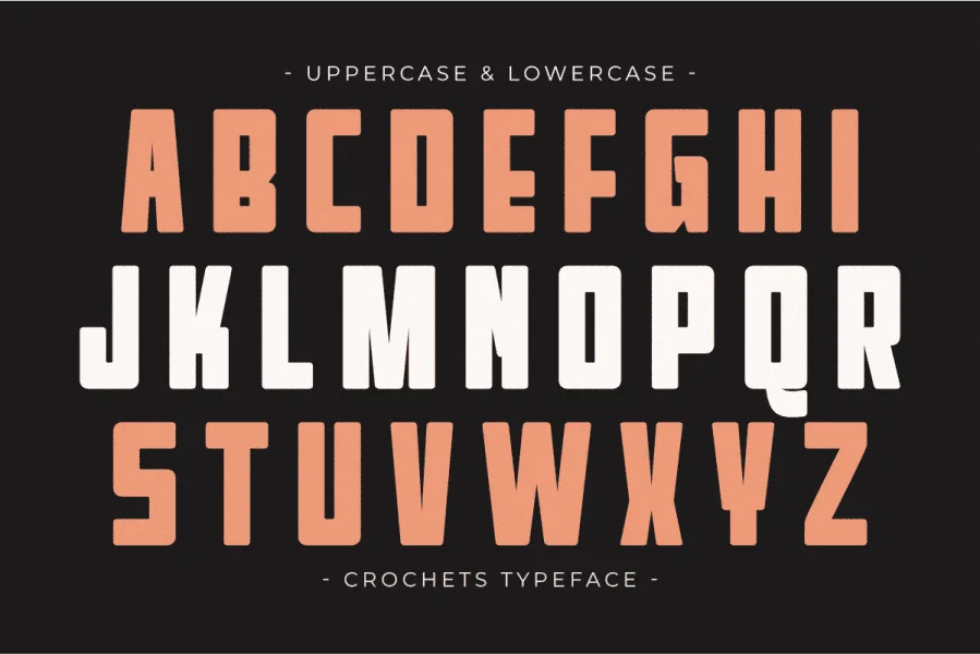 Crochets Font preview 5