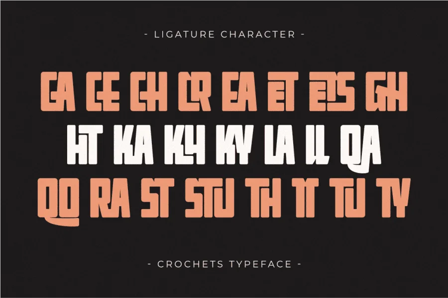 Crochets Font preview 7