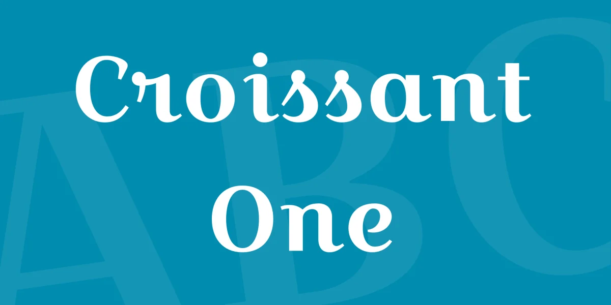 Croissant One Font preview 2