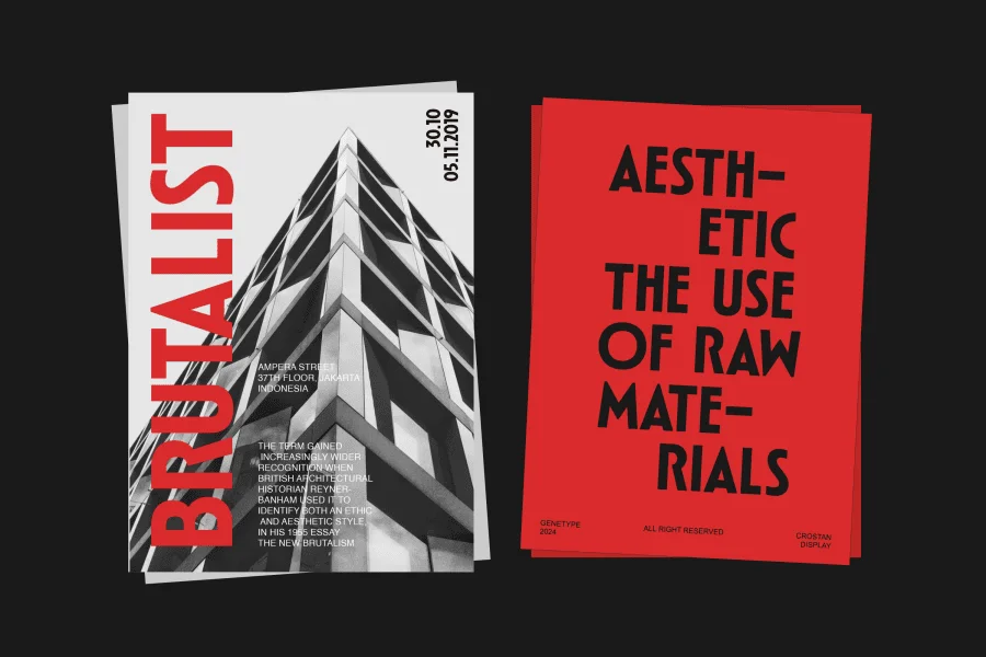 Crostan Font Family preview 10