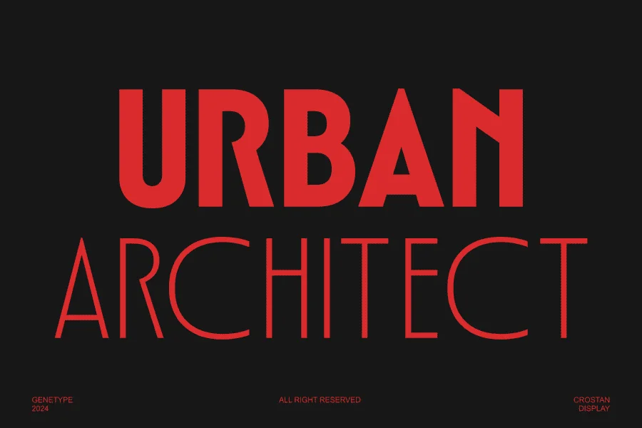 Crostan Font Family preview 5