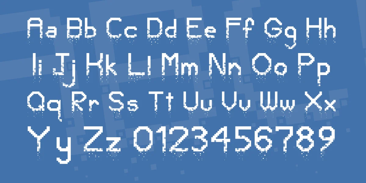 Crumbled Pixels Font preview 3