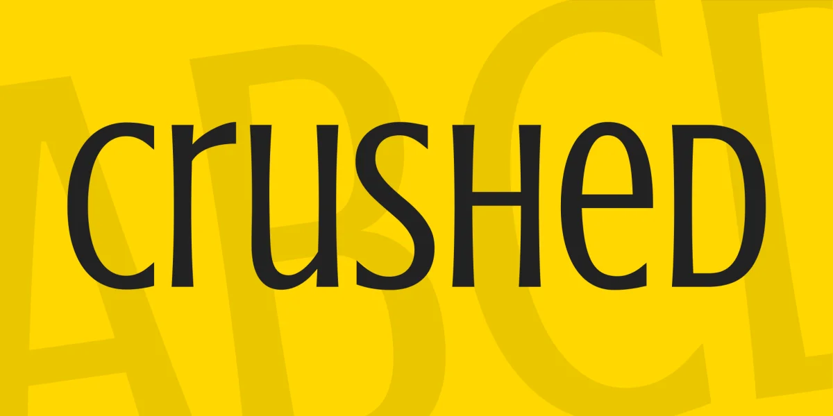 Crushed Font