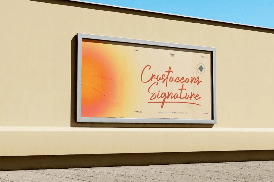 Crustaceans Signature DEMO Font preview 2