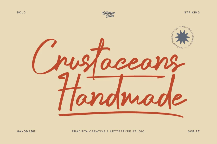 Crustaceans Signature DEMO Font preview 20