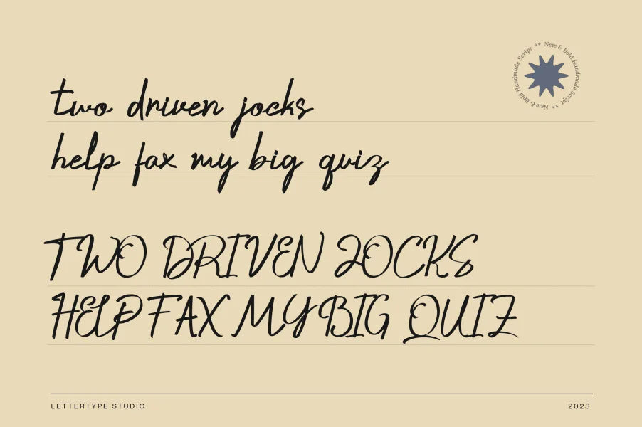 Crustaceans Signature DEMO Font preview 5