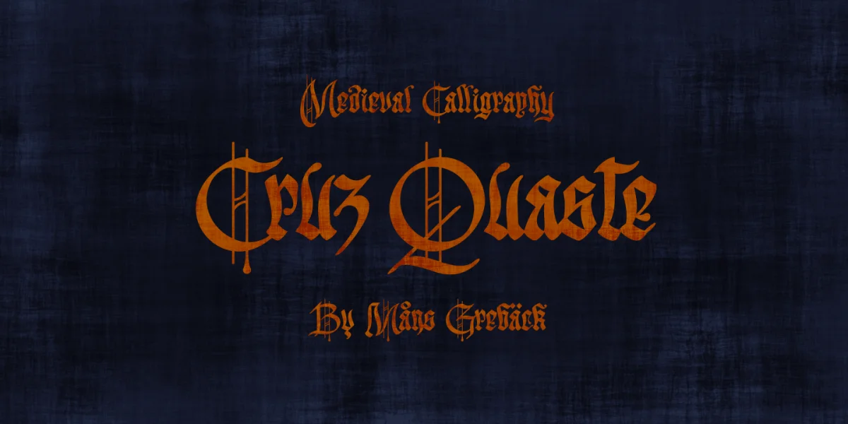 Cruz Quaste PERSONAL USE ONLY Font