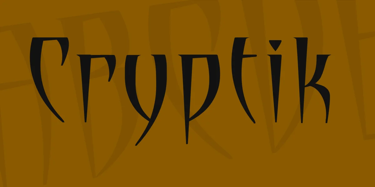 Cryptik Font