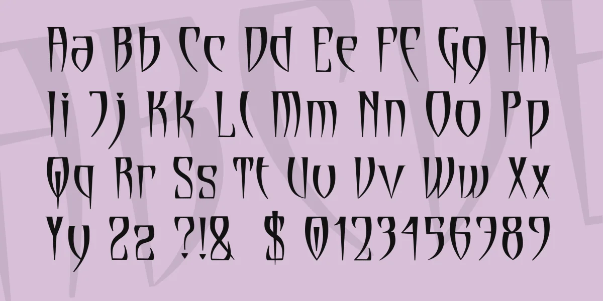 Cryptik Font preview 3