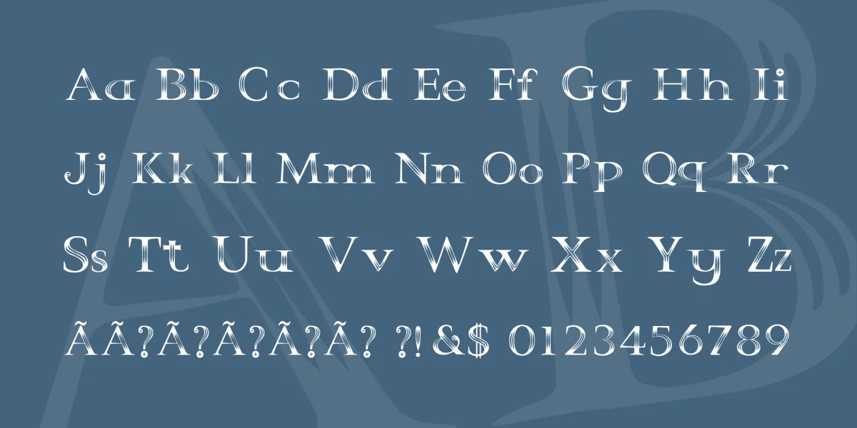 Crystal Font preview 3