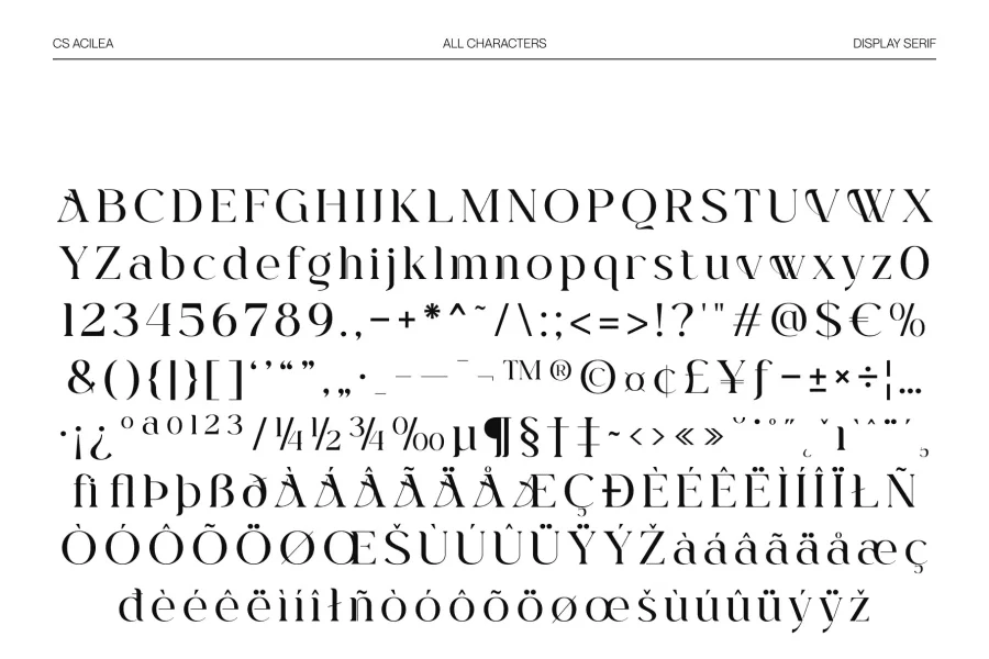 CS Acilea Demo Font preview 8