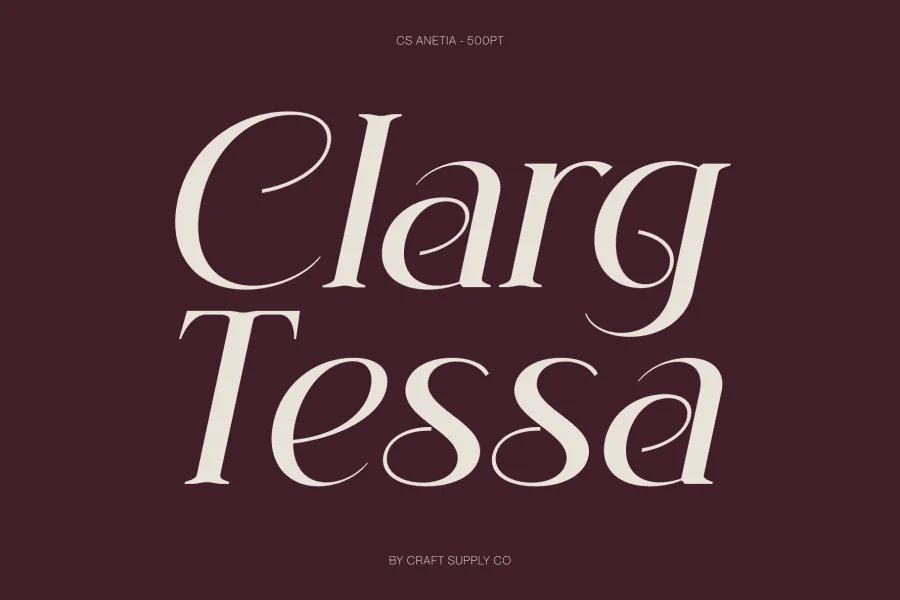 CS Anetia Demo Font preview 7