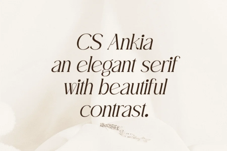 CS Ankia Demo Font preview 2
