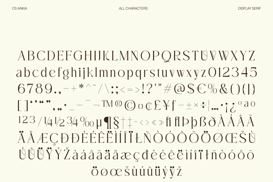 CS Ankia Demo Font preview 8