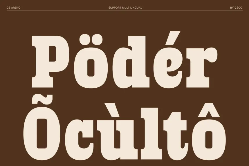 CS Areno Font preview 5
