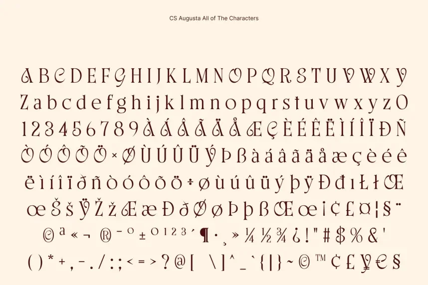 CS Augusta Font preview 6