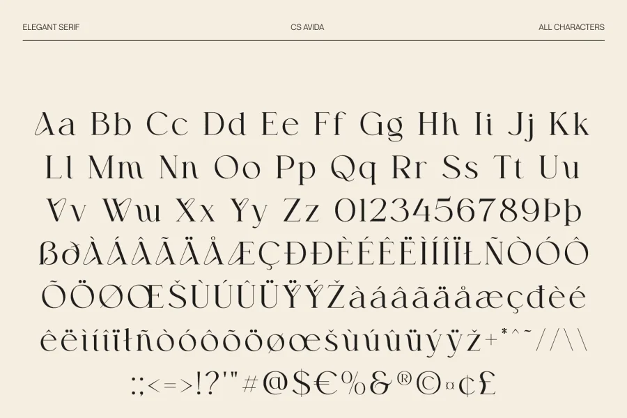 CS Avida Demo Font preview 8