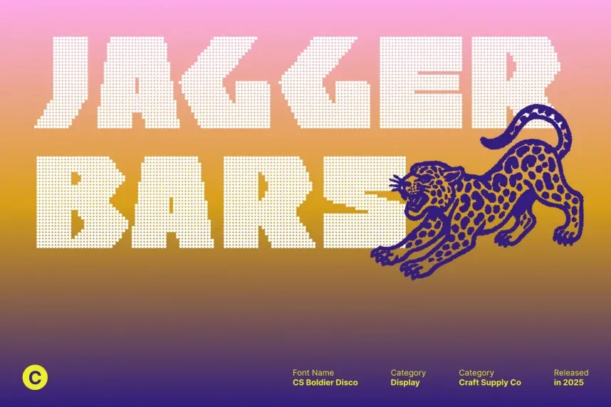 CS Boldier Disco Font preview 3