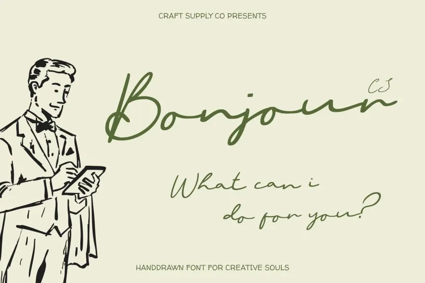 CS Bonjour Font preview 2