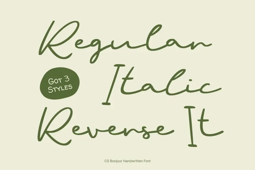 CS Bonjour Font preview 4